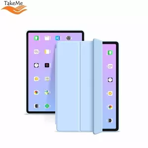 TakeMe Smart Slim Book Case with Stand for Apple iPad Air 4 10.9-inch 2020, Sky Blue