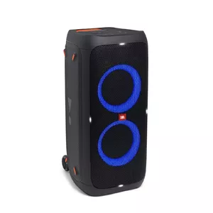 JBL Partybox 310 — pārnēsājams ballīšu skaļrunis ar ilgstošu akumulatoru, jaudīgu JBL skaņu un aizraujošu gaismas šovu, melns
