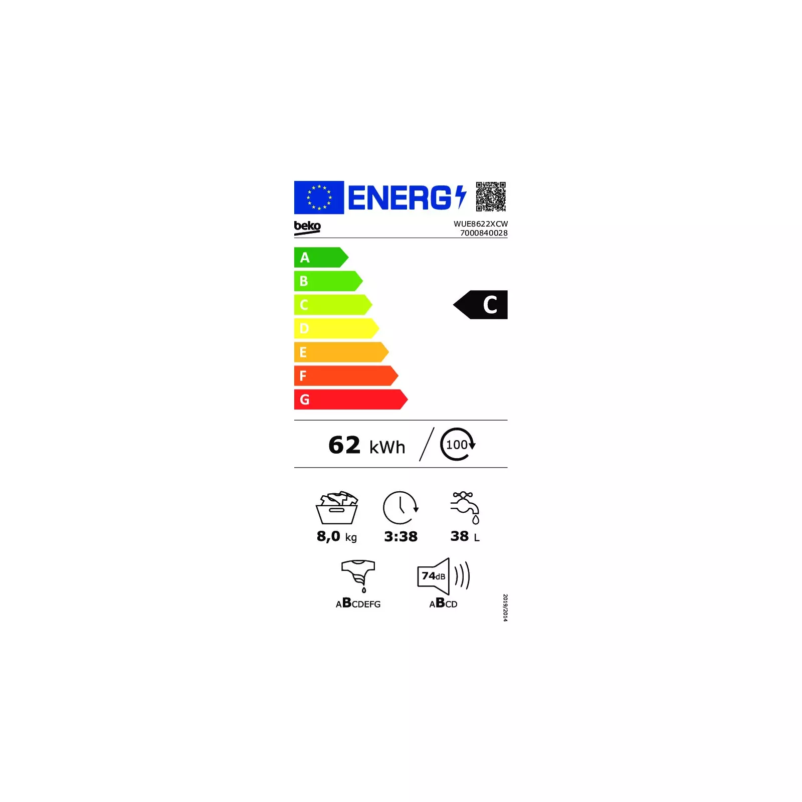 BEKO WUE8622XCW Photo 4