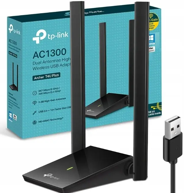Bezvadu adapteris TP-Link Archer T4U Plus Photo 9