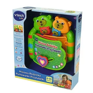 Интерактивная книга VTech Interactibe book Teddy Bear Family — для грудных и малышей, звук и сенсорное обучение