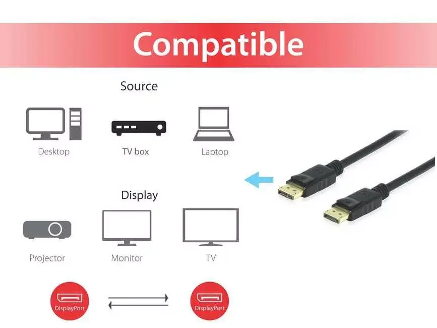 DisplayPort kabelis Equip 119253 Photo 4