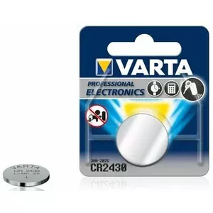 Coin cell battery Varta CR2430 lithium 3V single piece for watches, calculators, small electronics