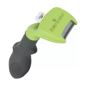 Deshedder brush FURminator FUR4048422141006 for dogs — black/green, de-shedding tool