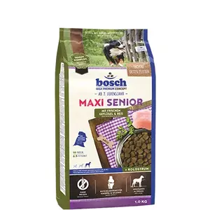 Сухой корм для собак Bosch Maxi Senior Poultry & Rice 12.5 кг — для пожилых собак, для всех пород, с курицей