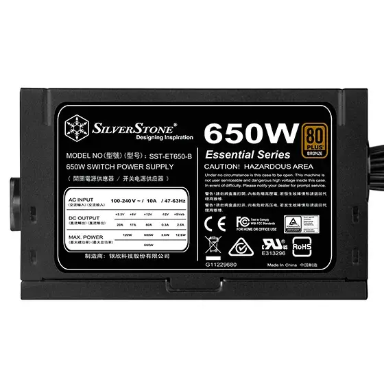 Блок питания Silverstone SST-ET650-B v1.4 Photo 5