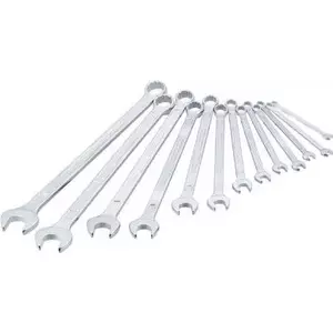 Combination wrench set Hazet 600LG/13, 13 pcs, sizes 10–24 mm, chrome