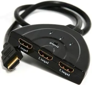 HDMI interface hub Gembird DSW-HDMI-35 — 3 ports, HDMI, 0.5 m cable, black