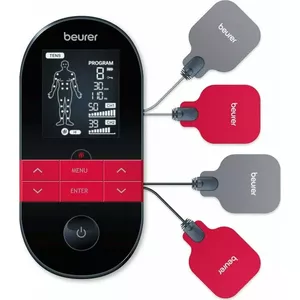 TENS ierīce Beurer EM 59 melna — divkanālu elektriskā stimulācija ar regulējamu intensitāti