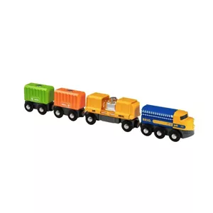 Поезд BRIO Three-Wagon Cargo Train