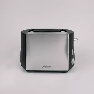 Toaster Maestro MR704 — 2-slice, 800 W, black/silver, button and rotary controls