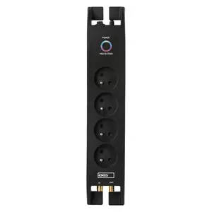 Сетевой фильтр Emos P54022 черный 4 розетки 230В
