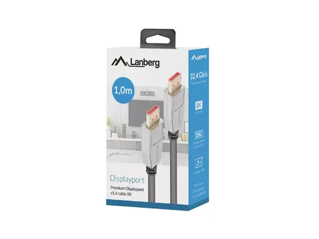 LANBERG DisplayPort kabelis CA-DPDP-20CU-0010-BK 1 m Photo 3