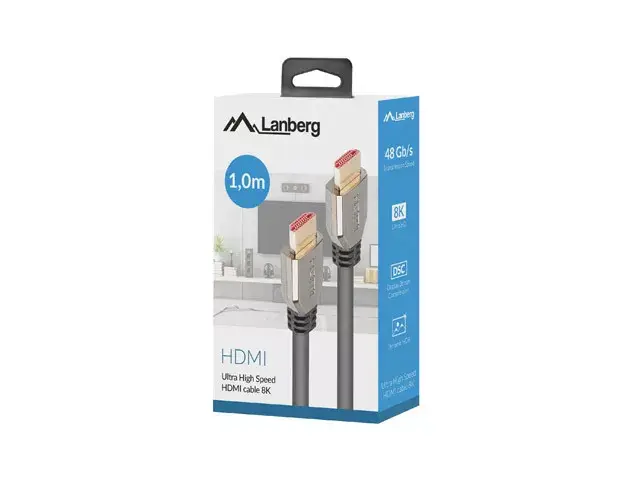 LANBERG HDMI cable CA-HDMI-30CU-0010-BK 1 m Photo 3