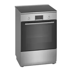 Freestanding cooker Bosch Serie 4 HLN39A050U 4-zone induction hob electric oven 66 L 600×600×915 mm 7900 W Black Grey
