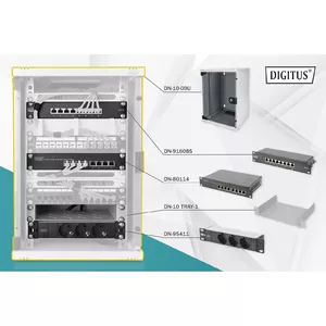 Digitus DN-10-SET-2 statnis Pie sienas stiprināms statīvs Pelēks