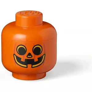 Storage box room copenhagen LEGO Storage Head Pumpkin Small — orange/black, small size