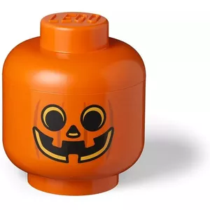 Ящик для хранения Room Copenhagen LEGO Storage Head Pumpkin большой оранжево‑чёрный