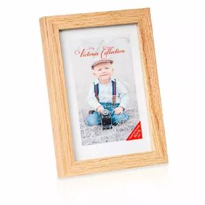 Photo frame Victoria collection 21377 Oak for 10x15 cm photos with matte glass
