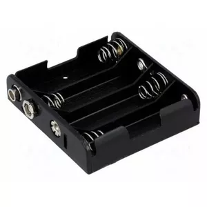 Bateriju turētājs, Holder EB2000953777 priekš 6× AA (R6), melns