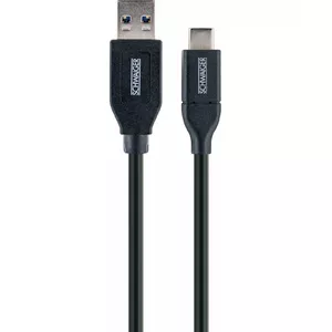 USB кабель Schwaiger LK 050 C USB 3.2 Gen 2 0.5м USB A USB C черный