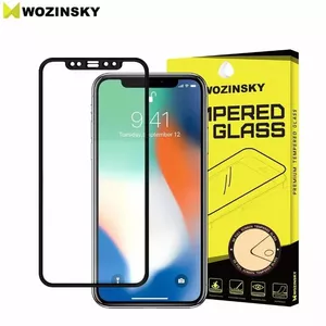 Защитное стекло Wozinsky 9H для Apple iPhone 12 / 12 Pro, полное покрытие, черное