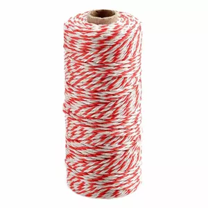PaperSeal Cotton Synthetic Rope 90 m, White/Red — packing and tying cord