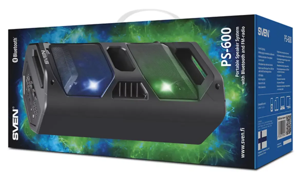 Portatīvais skaļrunis SVEN PS-600 50 W Photo 12