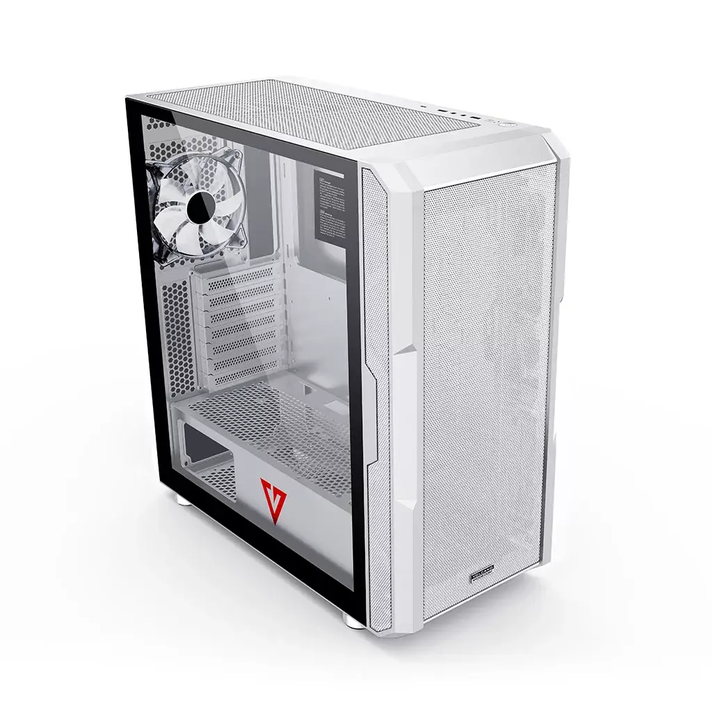 MODECOM AMIRANI ARGB Midi Tower White korpuss Photo 2