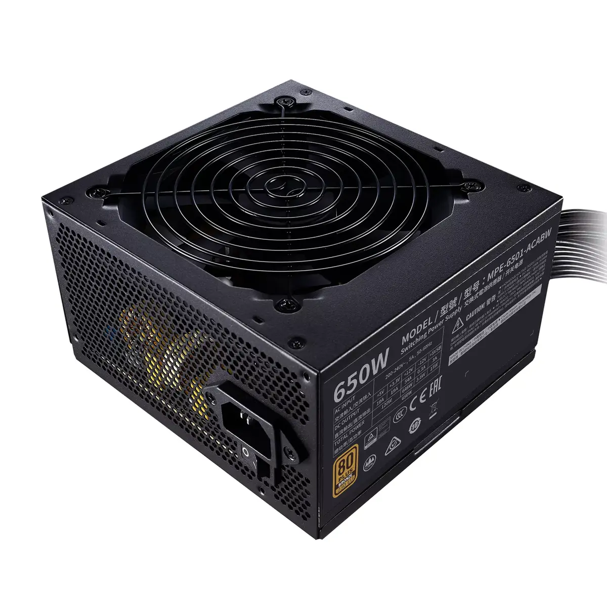 Блок питания Cooler Master MWE 650 Bronze Photo 2