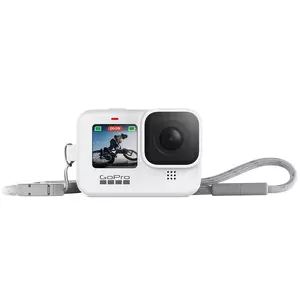 Camera skin GoPro Sleeve + Lanyard for HERO12/HERO11/HERO10/HERO9 Black — Silicone, White