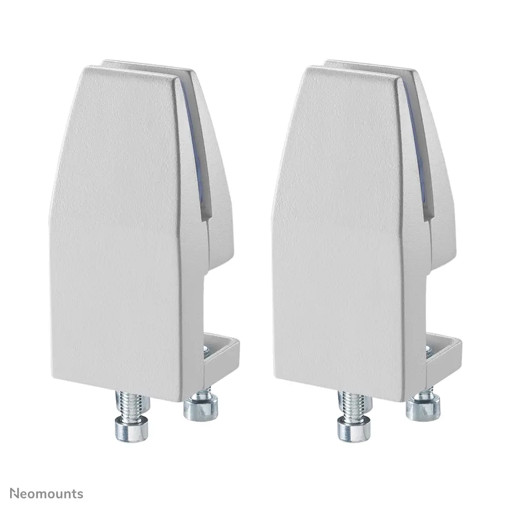 Neomounts NS-CLMP40WHITE Galda skavu komplekts baltā