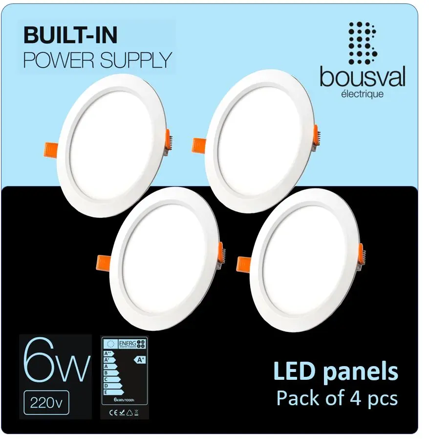 Apaļš LED panelis 6W 4000K no