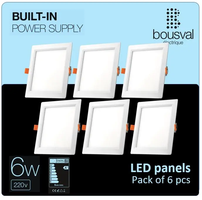 LED paneļu komplekts 6W bousval-electrique DWNS-6NW-SET-6