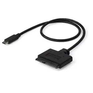 USB 3.1 (10Gbps) Adapter Cable for 2.5” SATA Drives by StarTech — USB-C, 0.5 m, ASMedia ASM1351, Black