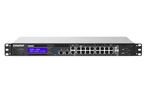 Managed L2 PoE Gigabit Switch QNAP QGD-1602P — 16 x 10/100/1000 Mbps, 1U rackmount, 10G support