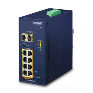 Neadministrēts slēdzis PLANET IP30 Ind 8-P 10/100/1000T