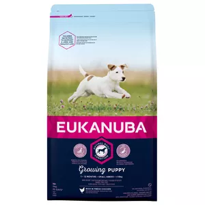 Eukanuba Growing Puppy Small Breed 3 kg Kucēns Cālis