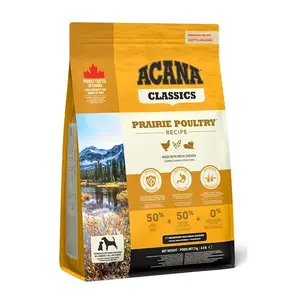 Sausa suņu barība ACANA Prairie Poultry 2 kg — putnu receptūra