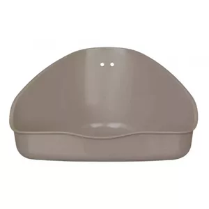 Open litter box Trixie 62551 for rabbits, plastic, bronze, 360×300×210 mm