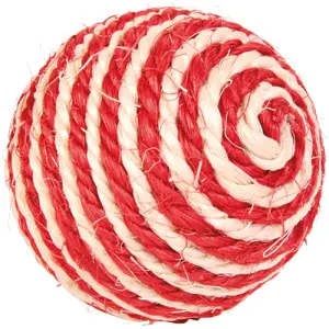 Игрушка для кошек Trixie Sisal Ball, диаметр 6 см, в ассортименте цветов