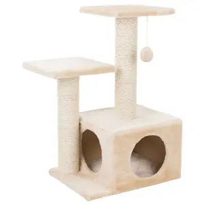 Cat scratching post Trixie Valencia — freestanding, beige, diameter 9 cm, height 710 mm
