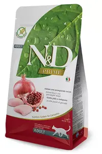 Сухой корм для кошек Farmina N&D Prime Adult 1,5 кг — с курицей, белок 44%, жир 20%, таурин 4000 мг/кг