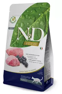 Dry cat food Farmina N&D Prime Blueberry Lamb 1.5 kg — adult, 42% protein, 20% fat