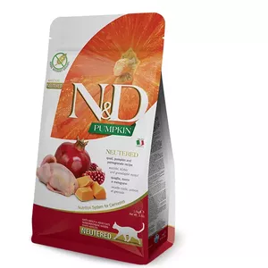 Сухой корм для кошек Farmina N&D Pumpkin Adult 5 кг — перепёлка, белок 46%, жир 11%