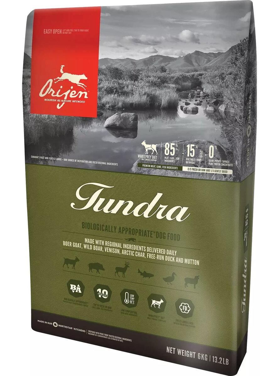 Sausa barība suņiem Orijen Tundra 11