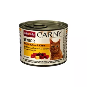 Wet cat food animonda ANIMONDA Carny 200 g can, senior/mature, chicken & beef, 6-pack