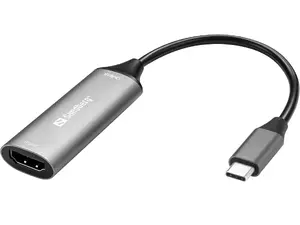 Видеокарта захвата Sandberg HDMI Capture Link to USB-C с разъемом USB Type-C Male и поддержкой видеорежимов 720p 1080p