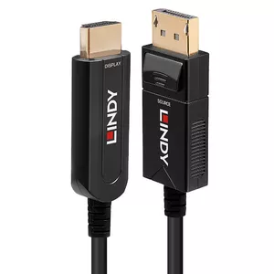 Kabelis Lindy 40m Fibre Optic Hybrid DisplayPort 1.2 uz HDMI 18G