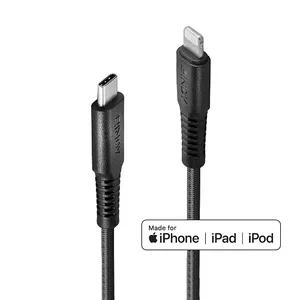 USB Type C to Lightning Charge and Sync Cable Lindy 1m